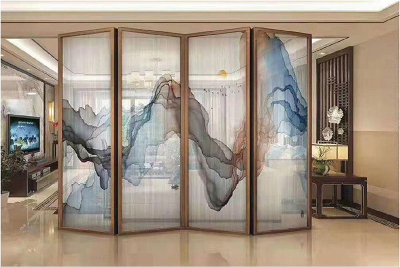 山水畫玻璃系列產品